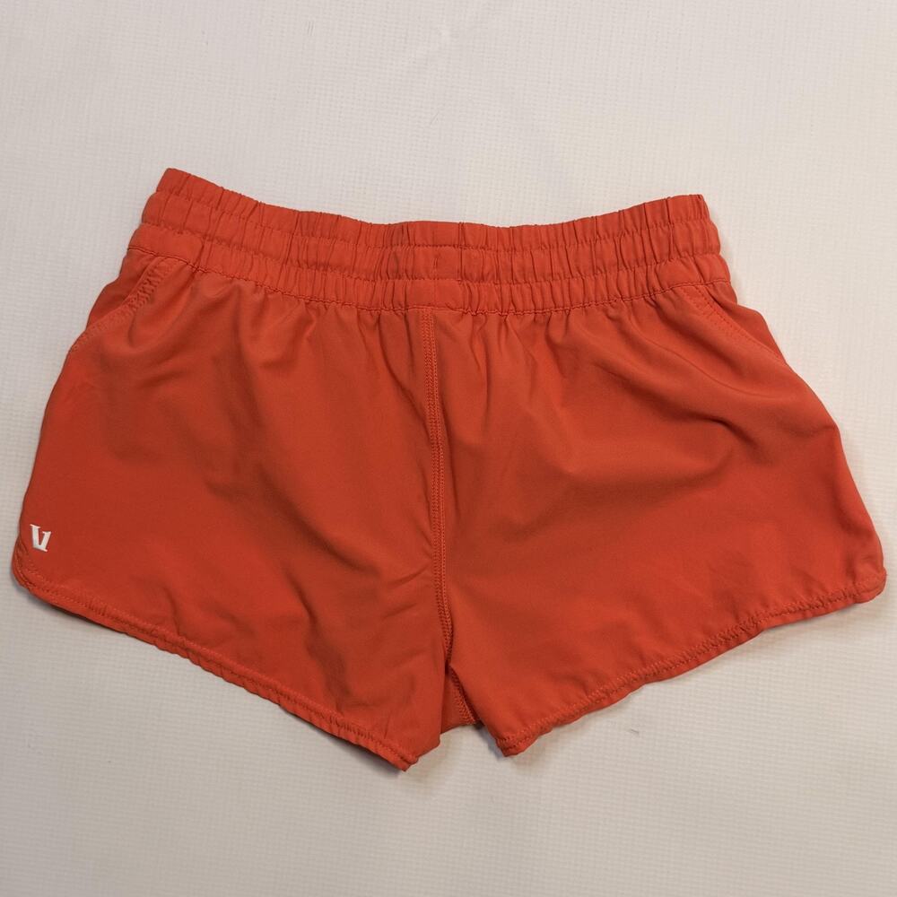 Vuori Shorts Womens Small Orange The Rise The Shine Lined Running Athletic VW304 - Picture 11 of 16